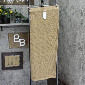 Dotti Womens Crochet Side-Tie Cover Up Maxi Skirt Taupe Brown M